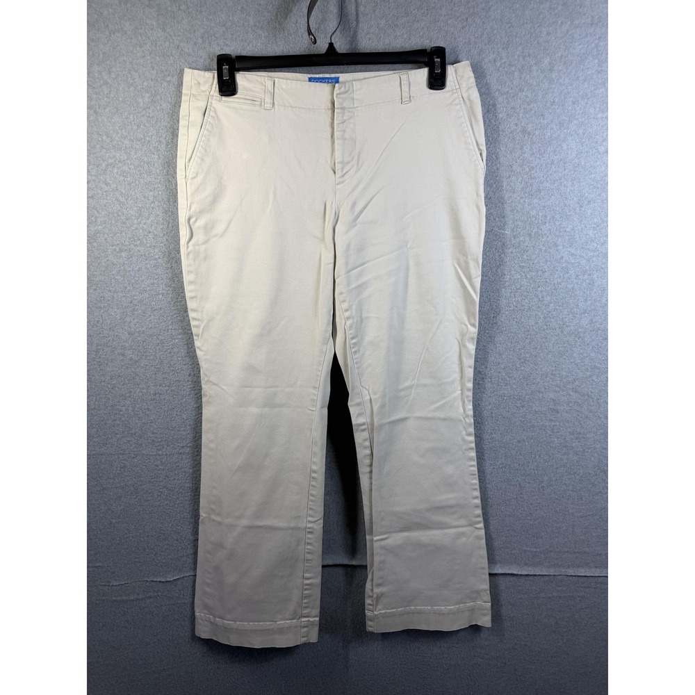 Dockers Pants Womens 12 Beige Jillian Bootcut Stretch Khakis Casual Office